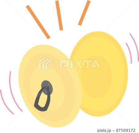 可愛い楽器_シンバル 97509172