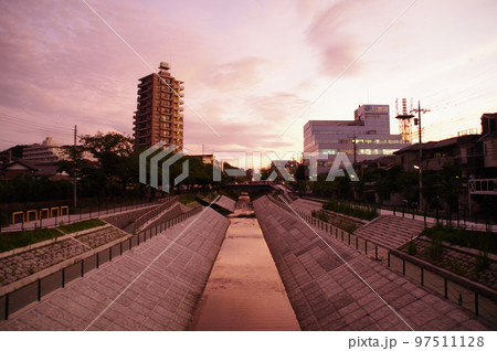 橋の上から（夕方散歩） 97511128