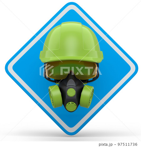 Set of construction wear for repair and installation on white background 97511736