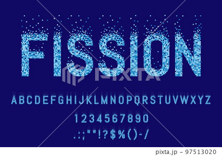 Split mosaic pixel font, fission typeface or halftone type and pool alphabet, vector typography letters. Split mosaic text font of square tiles from swimming pool or blue bits fission for ABC typeset Split mosaic pixel font, fission typeface or halftone type and pool alphabet, vector typography letters. Split mosaic text font of square tiles from swimming pool or blue bits fission for ABC typeset 97513020