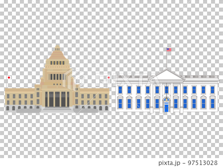 国会議事堂とホワイトハウス 97513028