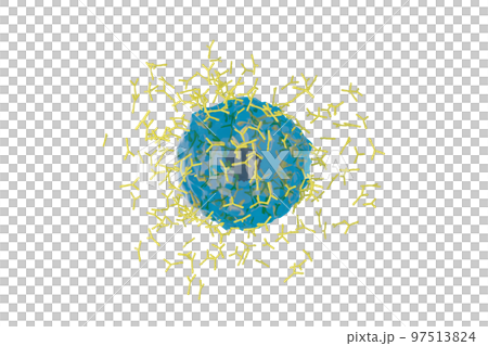Image of plasma cells producing antibodies 97513824