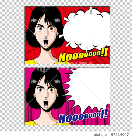 アメコミタッチの怒る日本人 97514047