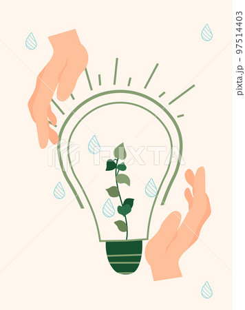 Ecology is a serious problem of humanity. The concept of saving the planet, environmental ecology, lifestyle. Minimalist illustrations suitable for social posters, cards, logos, banners. Vector. Ecology is a serious problem of humanity. The concept of saving the planet, environmental ecology, lifestyle. Minimalist illustrations suitable for social posters, cards, logos, banners. Vector. 97514403