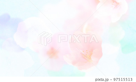 ほわほわで爽やかな桜の素材 ほわほわで爽やかな桜の素材 97515513