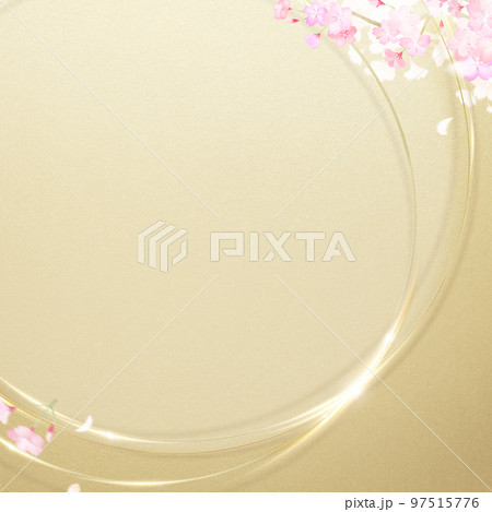 豪華な桜の背景 97515776