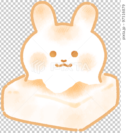 うさぎのお餅のイラスト素材 [97516879] - PIXTA