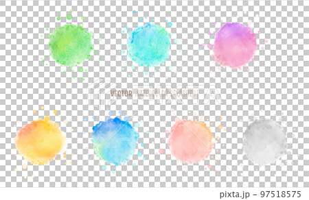 水彩多彩飛濺紋理 97518575