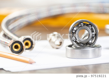 Plumbing pipeline and ball bearings Plumbing pipeline and ball bearings 97519221