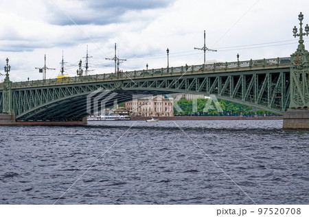 Troitskiy bridge - one of the bridges of St. Petersburg 97520708