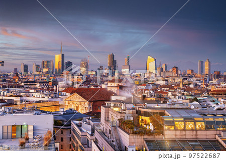 Milan, Italy City Skyline Milan, Italy City Skyline 97522687