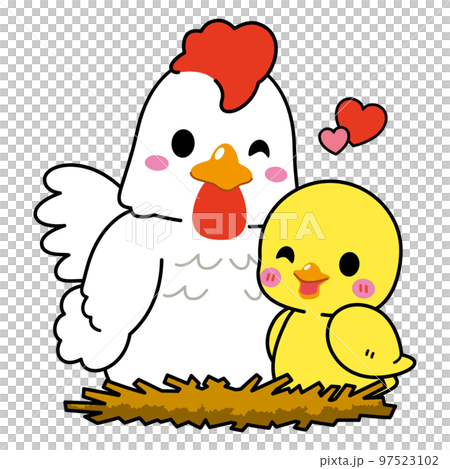 cute chicken illustration