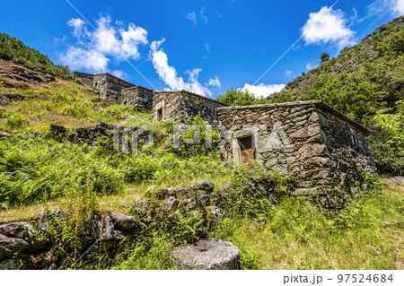 Folon and Picon water mills in Galicia, Spain, are a historical set of about 60 cascading mills 97524684