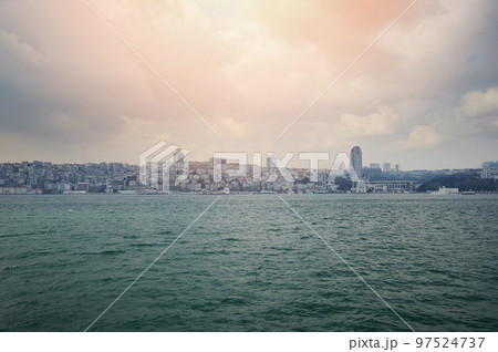 Panorama of Istanbul city europe side 97524737