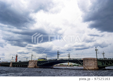 Troitskiy bridge - one of the bridges of St. Petersburg 97525163