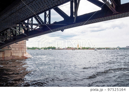 Troitskiy bridge - one of the bridges of St. Petersburg 97525164