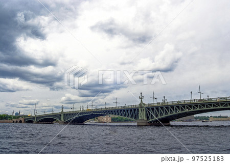 Troitskiy bridge - one of the bridges of St. Petersburg 97525183