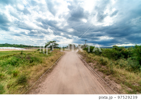 road for cars in beautiful nature 97529239