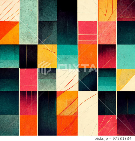 Abstract contemporary modern watercolor art. Minimalist illustration. Abstract contemporary modern watercolor art. Minimalist illustration. 97531334