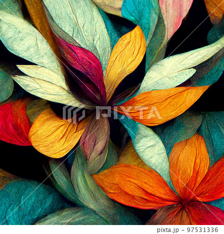 Colorful watercolor floral Illustration. Colorful watercolor floral Illustration. 97531336
