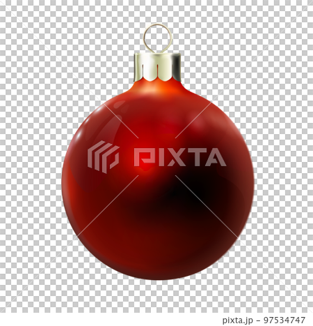 Glossy mockup dark Red Christmas ball, realistic bauble isolated. 3d toy Merry xmas and New year design element, colorful decoration. png Glossy mockup dark Red Christmas ball, realistic bauble isolated. 3d toy Merry xmas and New year design element, colorful decoration. png 97534747