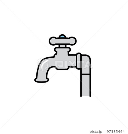 水道、蛇口のアイコン　マーク 97535464