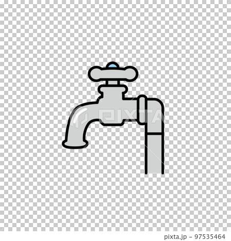 水道、蛇口のアイコン　マーク 97535464