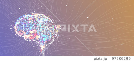 Conceptual technology illustration of artificial intelligence 97536299