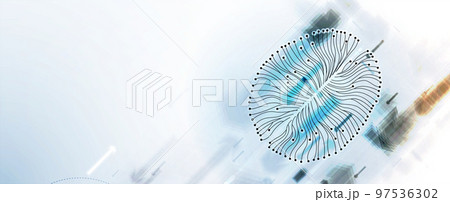 Conceptual technology illustration of artificial intelligence 97536302