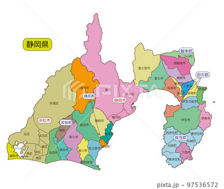 静岡県地図 97536572