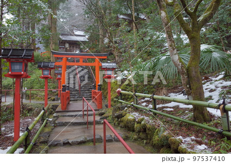 裏参道の風景_總本社貴船神社 裏参道の風景_總本社貴船神社 97537410