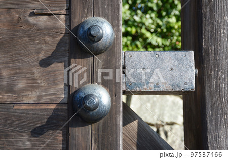 金戒光明寺　高麗門の金具　京都市左京区黒谷 97537466