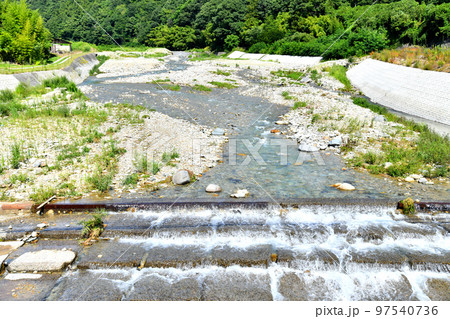 武石新橋／武石川より上流方向を望む(長野県上田市)【2022.8】 97540736