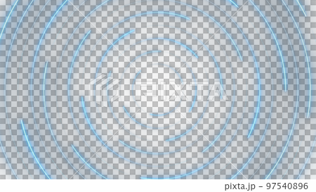 CG circle: Many shining light spots and light trails fluttering in a circle 97540896