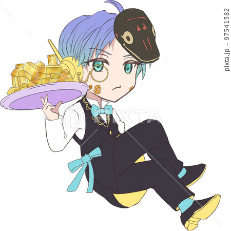 福物干支シリーズイラスト・巳年（男の子） 97541582