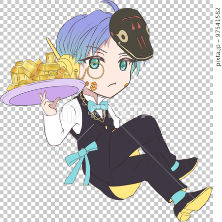 Lucky Zodiac Series Illustration, Year of the Snake (Boy) 97541582