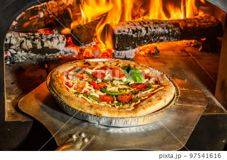 Italian delicious food mixture pizza Italian delicious food mixture pizza 97541616