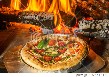 Italian delicious food mixture pizza Italian delicious food mixture pizza 97541617
