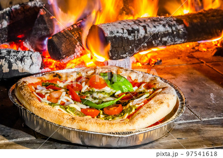 Italian delicious food mixture pizza 97541618