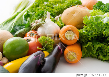 野菜と果物の飾り枠 野菜と果物の飾り枠 97541943