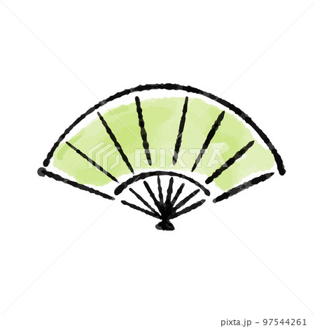 手描き/年賀状/お正月/イラスト素材 97544261