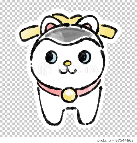 Komainu/手繪/新年賀卡/新年/插圖素材 97544662