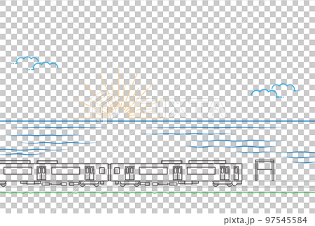 海と電車 海と電車 97545584