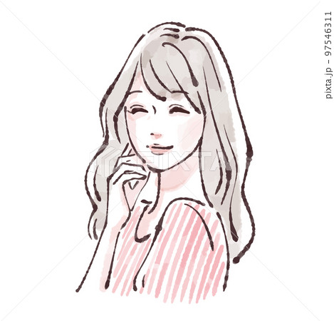 女性のイラスト素材 97546311