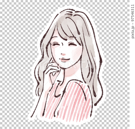 女性插畫素材 97546311