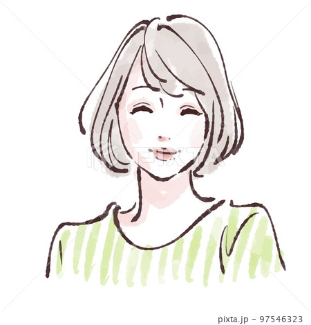 女性のイラスト素材 97546323