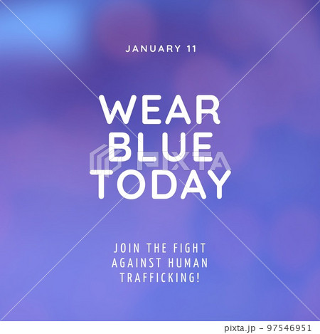 Image of wear blue today on blue and violet background 97546951