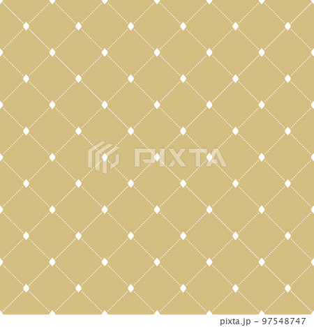 Seamless Geometric Vector Pattern With Dotted Rhombuses 97548747