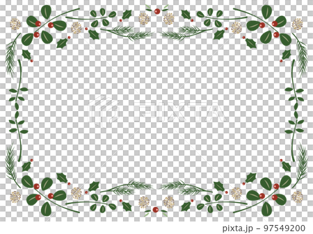 Christmas image leaf frame A4 horizontal Christmas image leaf frame A4 horizontal 97549200