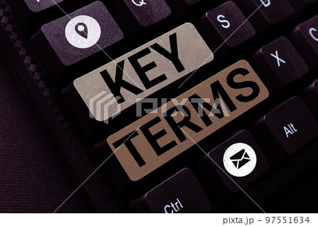 Conceptual display Key Terms. Business approach Words that can help a person in searching information they need 97551634